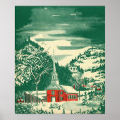 冬の雪景色 ポスター (正面)