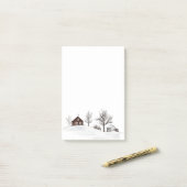 冬の雪景色 ポストイット (デスク上)