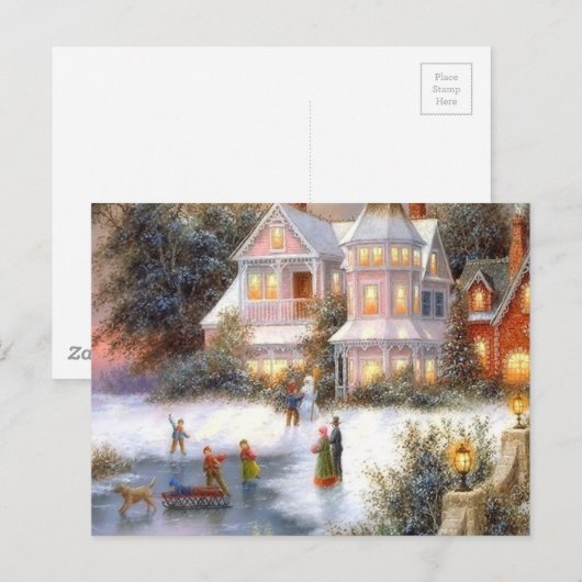 冬の雪景色 ポストカード (正面/裏面)