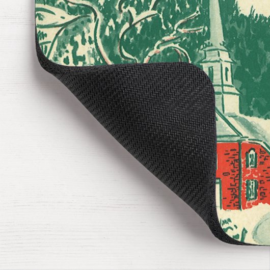 冬の雪景色 マウスパッド (コーナー)