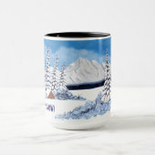 冬の雪景色 マグカップ (中央)