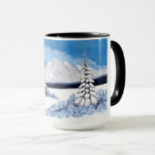 冬の雪景色 マグカップ (正面右)