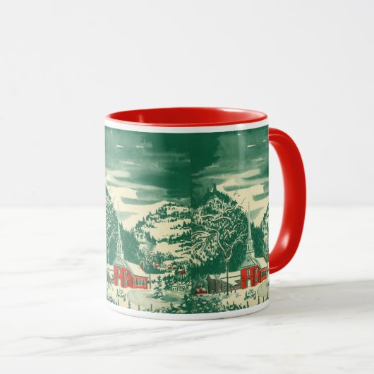 冬の雪景色 マグカップ (正面右)