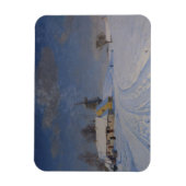 冬の雪景色 マグネット (縦)