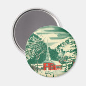 冬の雪景色 マグネット (正面/裏面)