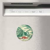 冬の雪景色 マグネット (インサイチュ (食洗機))