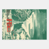 冬の雪景色 ラッピングペーパーシート (正面3)