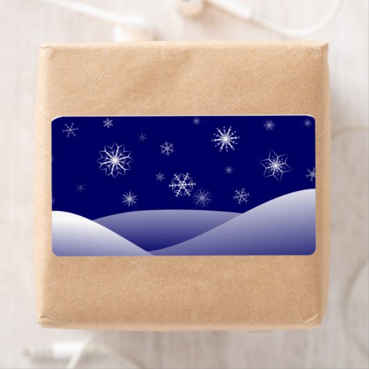 冬の雪景色 ラベル (インサイチュ)