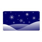 冬の雪景色 ラベル (正面)