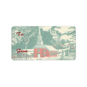 冬の雪景色 ラベル (正面)