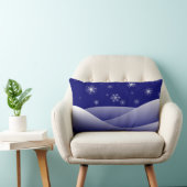 冬の雪景色 ランバークッション (椅子)