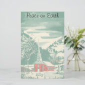 冬の雪景色 便箋 (スタンド正面)