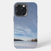 冬の雪景色 iPhoneケース (裏面)