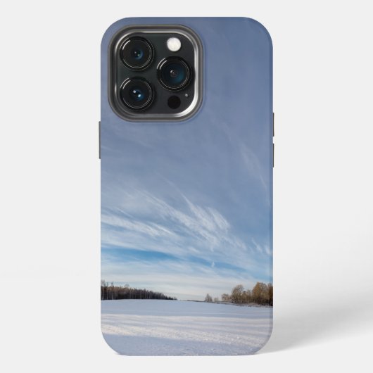 冬の雪景色 iPhoneケース (裏面)