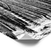 冬の雪林 ポスター (角)