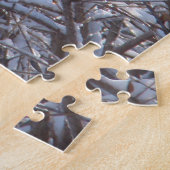 冬の雪氷枝 ジグソーパズル (側面)