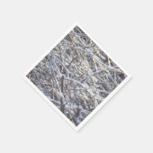 冬の雪氷枝 スタンダードカクテルナプキン (角)