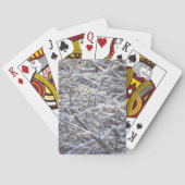 冬の雪氷枝 トランプ (裏面)