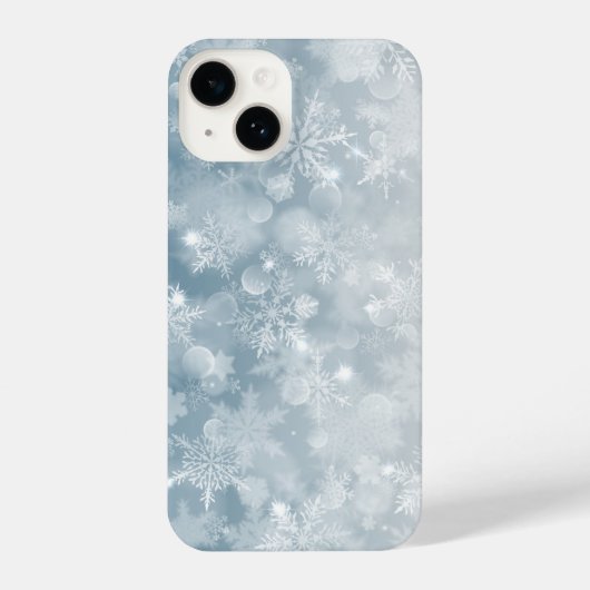 冬の雪氷霜 iPhoneケース (裏面)