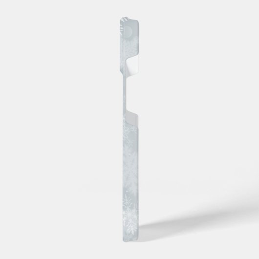 冬の雪氷霜 iPhoneケース (左側面)