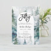 冬の雪灯籠50th birthday party 招待状 (スタンド正面)