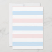 冬の雪片に耐えるジェンダーの明け 招待状 (裏面)