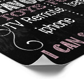 冬の雪片の最初の誕生日の黒板(123) ポスター (角)