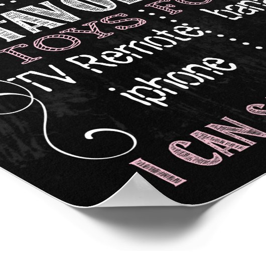 冬の雪片の最初の誕生日の黒板(123) ポスター (角)