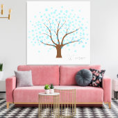 冬の雪片の木 キャンバスプリント (インサイチュ (リビング))