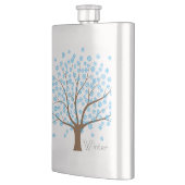 冬の雪片の木 フラスク (左)