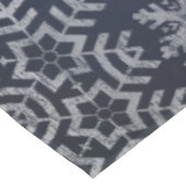 冬の雪片の黒板の結婚式 テーブルクロス (アングル)