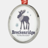 冬の雪片のBreck青いコロラド州のオーナメント メタルオーナメント (左)