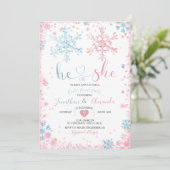 冬の雪片を性別で明らかにする 招待状 (スタンド正面)