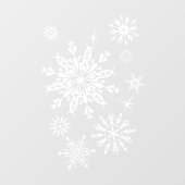 冬の雪片ウィンドウが離れない ウィンドウサイン (シート)