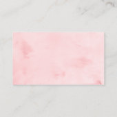 冬の雪片ガールベビーシャワーベビー エンクロージャーカード (裏面)