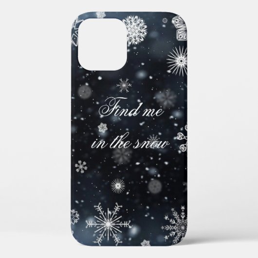 冬の雪片ケース – メイトiPhoneケース Case-Mate iPhoneケース (裏面)