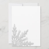 冬の雪片スウィート16バースデーパーティー 招待状 (裏面)