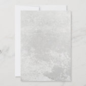 冬の雪片チョークエレガントボード赤ちゃんシャワー 招待状 (裏面)