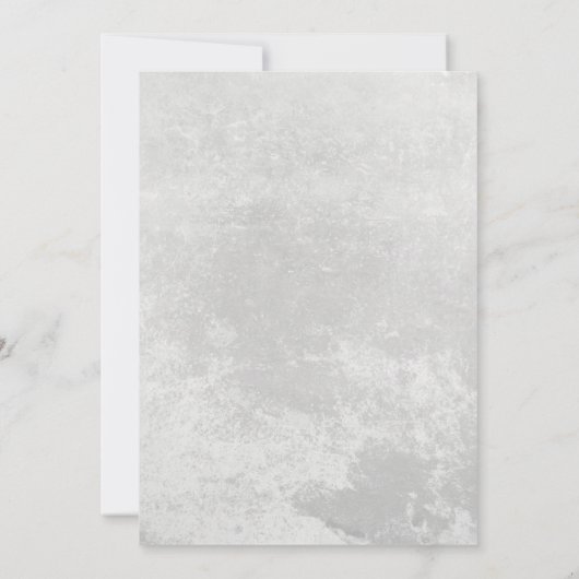 冬の雪片チョークエレガントボード赤ちゃんシャワー 招待状 (裏面)