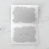 冬の雪片テンプレート シーズンカード (内部)