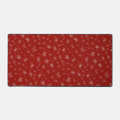 冬の雪片デスクマット デスクマット (正面)