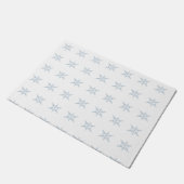 冬の雪片ドアマット ドアマット (アングル)