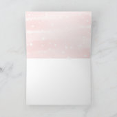 冬の雪片ベビーシャワーサンキューカード サンキューカード (内部)