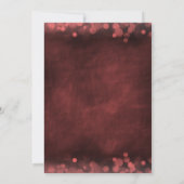 冬の雪片ベビーシャワー招待状-赤 招待状 (裏面)