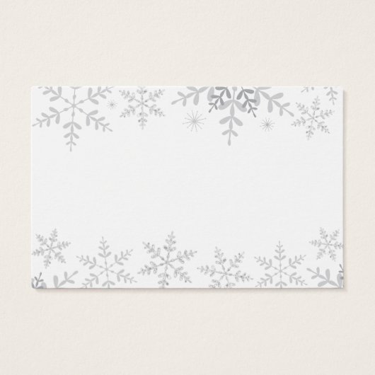 冬の雪片ベビースシャワーはどのぐらいのゲームを推測 (裏面)