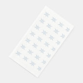 冬の雪片ペーパーナプキン (コーナー)