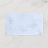 冬の雪片ボーイ赤ちゃんシャワー本ベビー エンクロージャーカード (裏面)