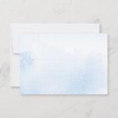 冬の雪片男の赤ちゃんシャワーアドバイスカード 招待状 (裏面)