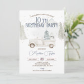 冬の雪片10誕生日 招待状 (スタンド正面)