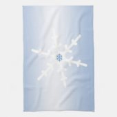 冬の雪片 キッチンタオル (縦)